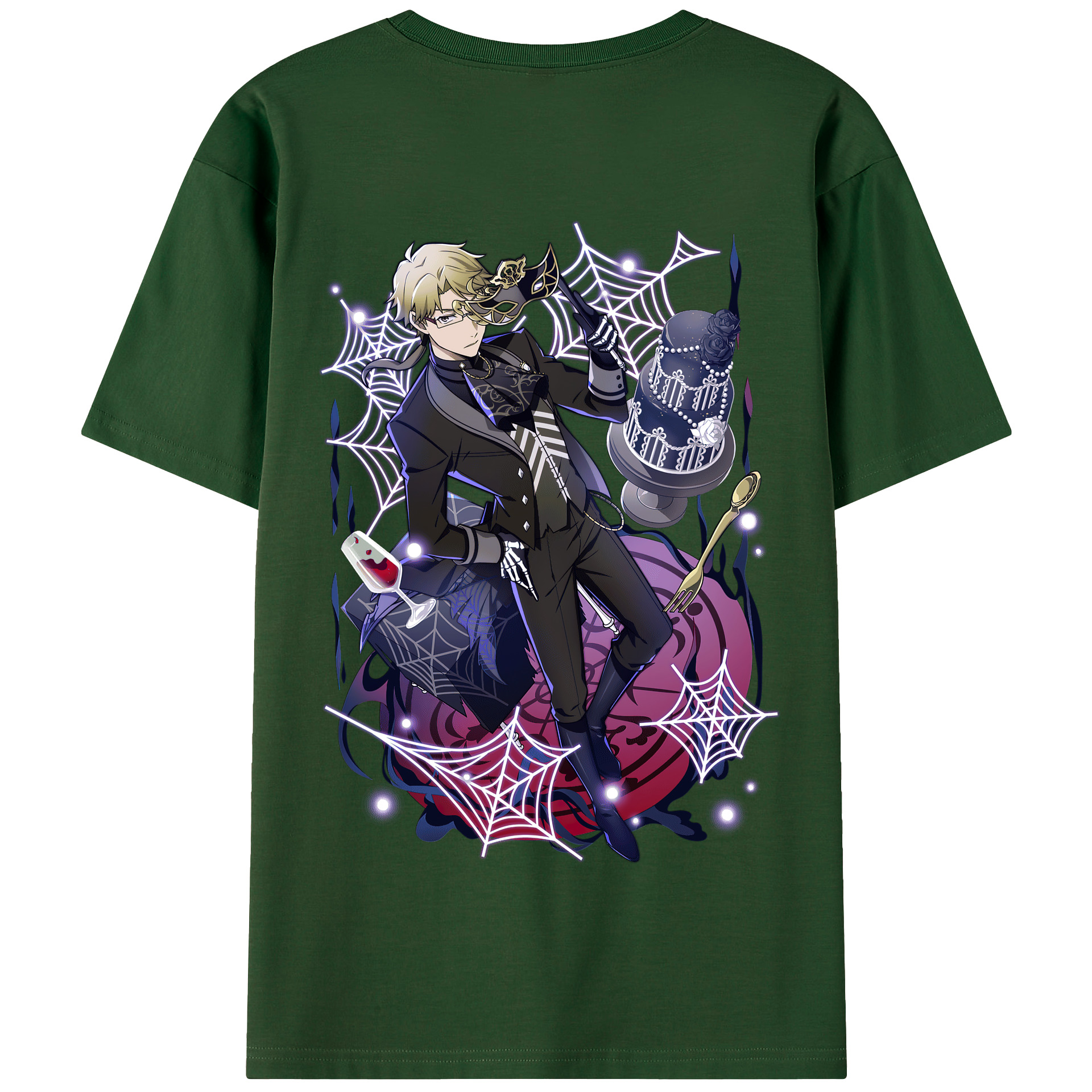 （画像用） 文豪ストレイドッグス Bungo Stray Dogs 綿100％半袖Tシャツ（背面プリント）